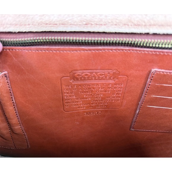 Coach Legacy Briefcase Satchel Leather Brown Classic Flap Buckle 308 17 - Picture 8 of 14